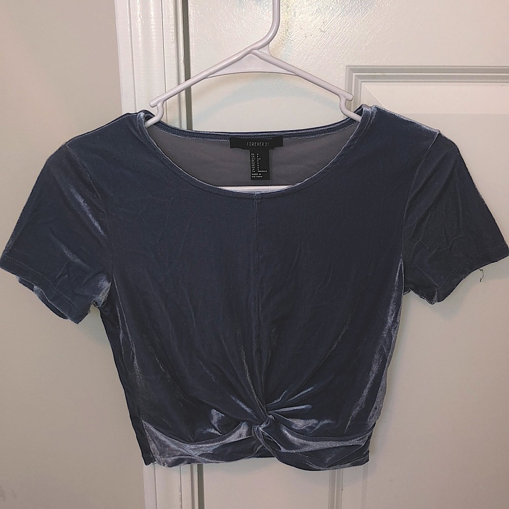 Blue Knot Crop Top- Forever 21